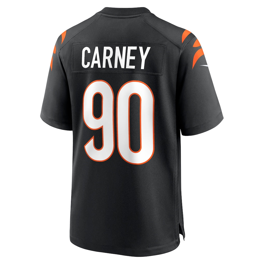 Pouc C.Bengals #90 Owen Carney Black Home Game Player Jersey