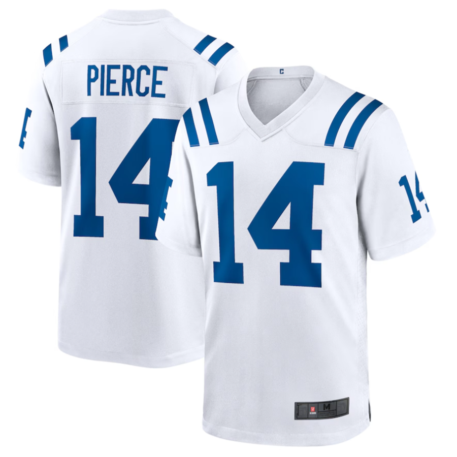 Pouc #14 Alec Pierce Player IN.Colts Away Game Stitched Jerseys - White