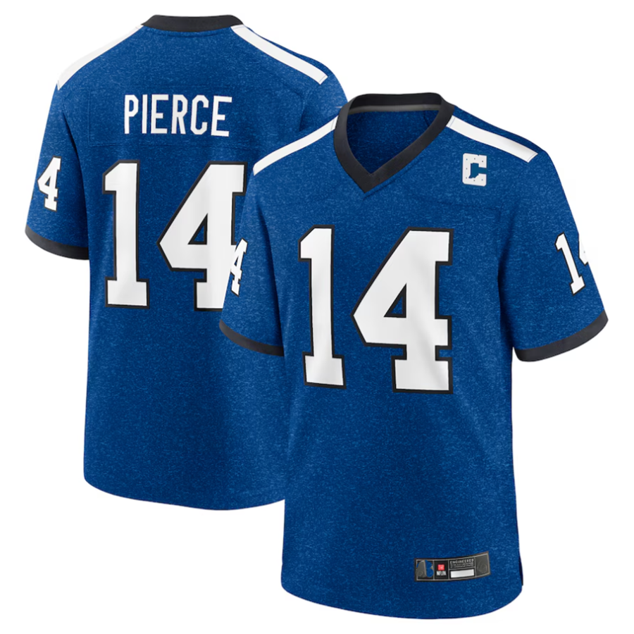 Pouc #14 Alec Pierce Player IN.Colts Indiana Nights Alternate Game Stitched Jerseys - Royal