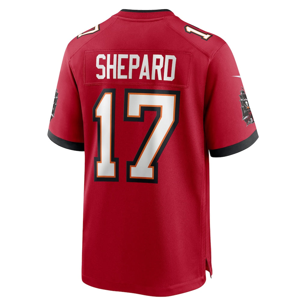 Pouc TB.Buccaneers #17 Sterling Shepard Red Team Game Jersey