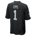 Pouc LV.Raiders #1 Marcus Epps Black Game Player Jersey