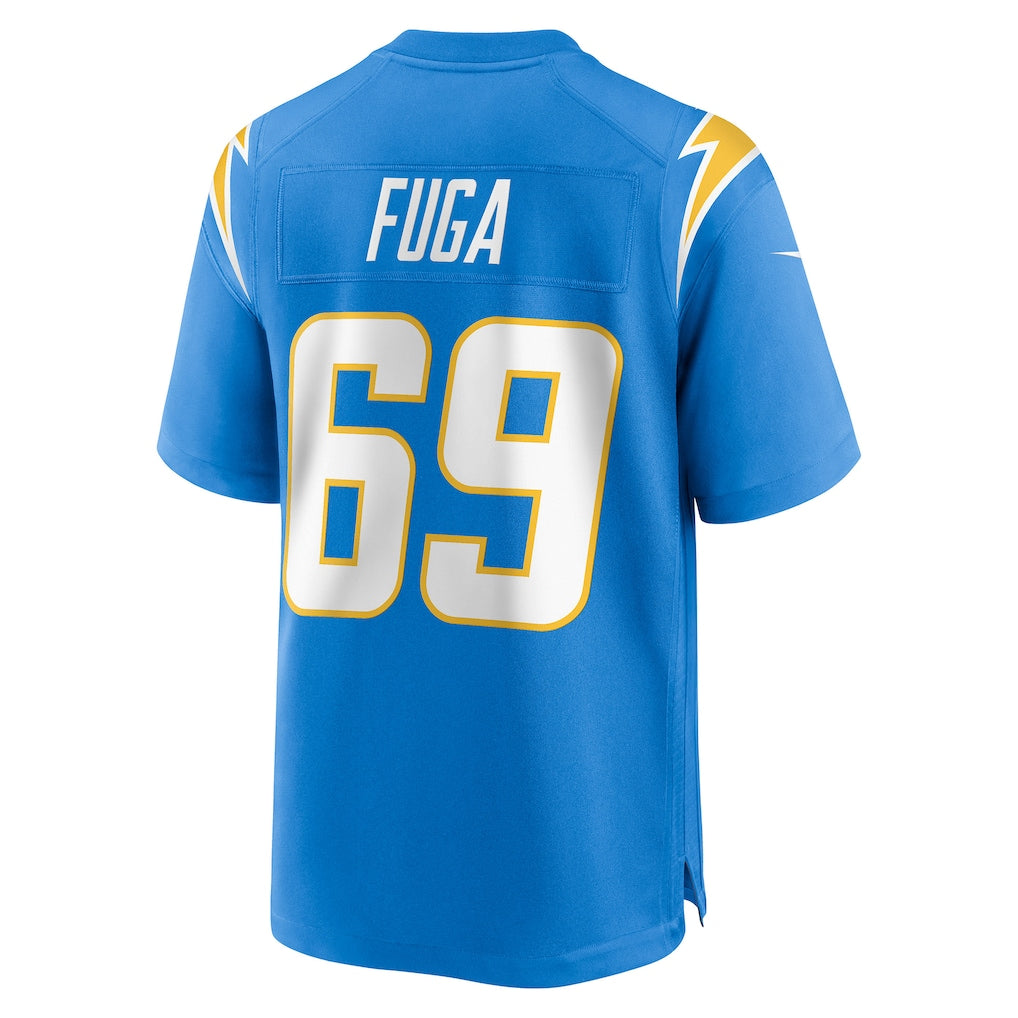 Pouc LA.Chargers #69 Josh Fuga Powder Blue Team Game Jersey