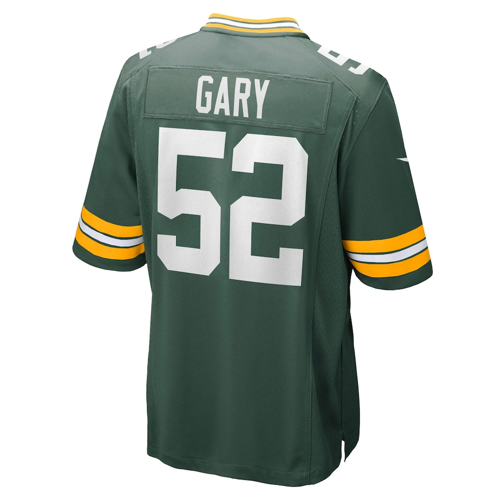 Pouc GB.Packers #52 Rashan Gary Green Game Jersey