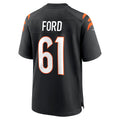 Pouc C.Bengals #61 Cody Ford Black Game Jersey