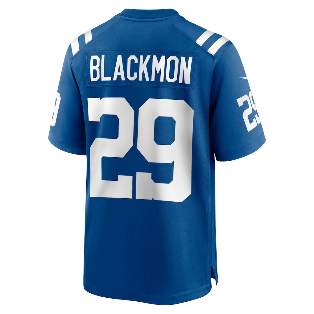Pouc IN.Colts #29 Mekhi Blackmon Royal Team Game Jersey