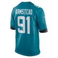 Pouc J.Jaguars #91 Arik Armstead Teal Team Game Jersey