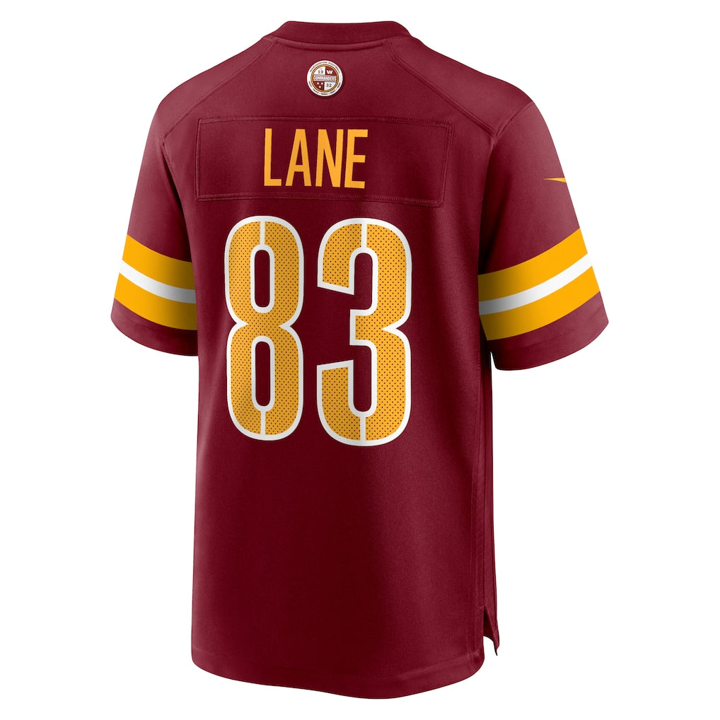 Pouc W.Commanders #83 Jaylin Lane Burgundy Team Game Jersey