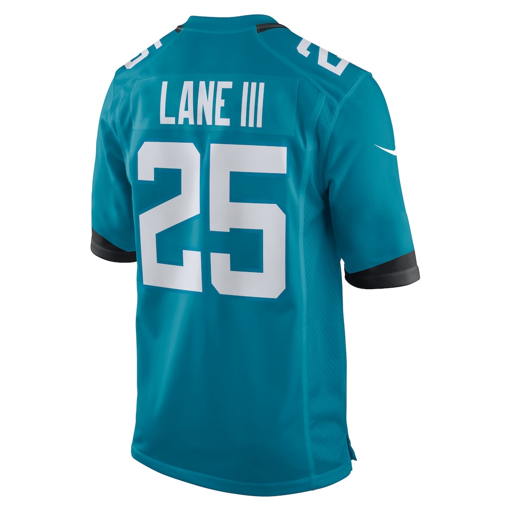 Pouc J.Jaguars #25 Rayuan Lane III Teal Team Game Jersey