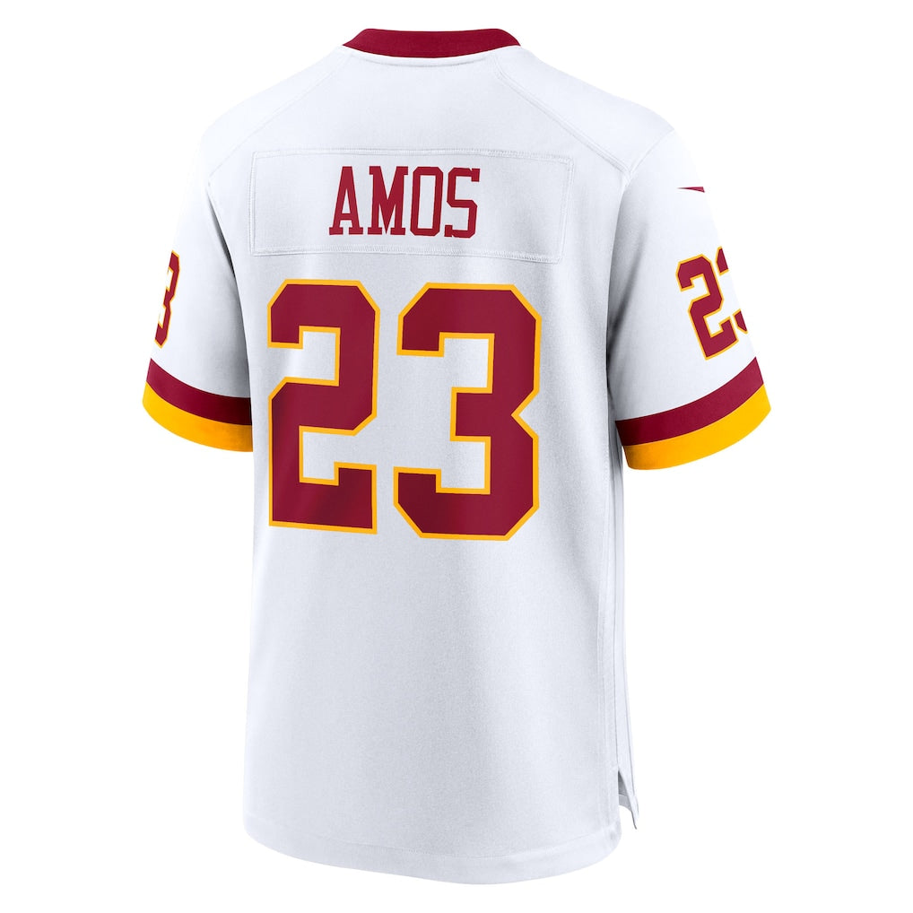 Pouc W.Commanders #23 Trey Amos White Game Super Bowl Era Jersey