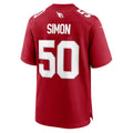 Pouc A.Cardinals #50 Cody Simon Cardinal Team Game Jersey