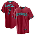 Pouc A.Diamondbacks #7 Corbin Carroll Player Red Home Replica Personalized Stitched Jerseys