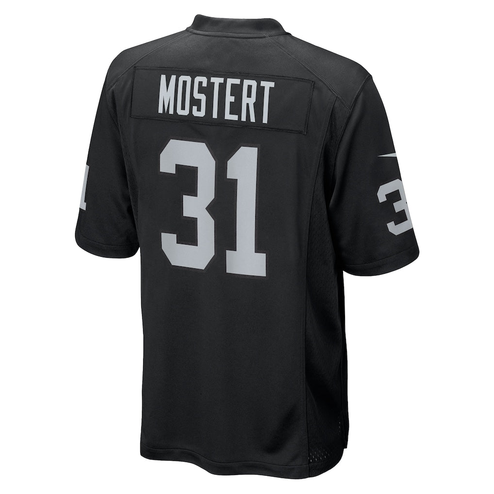 Pouc LV.Raiders #31 Raheem Mostert Black Team Game Jersey
