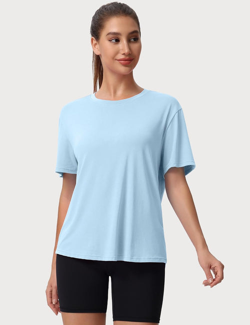 5 Pack Womens Shirts UPF 50+ Workout Tops Dry Fit Athletic Tee | Breathable Dry Fit Fabric, 4-way Stretch, Crew Neck Comfort, Short Sleeve, Versatile 5-pack for Athletic and Daily Wear