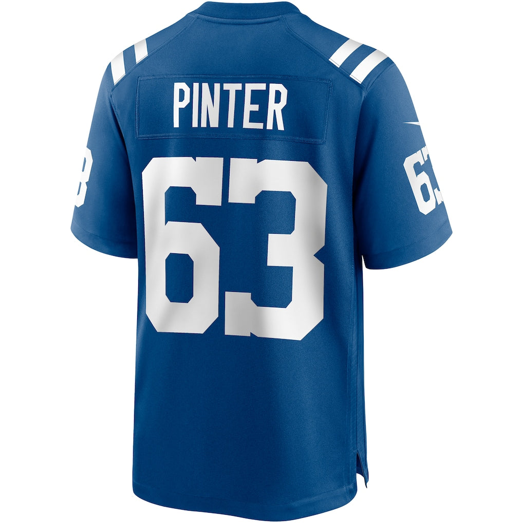 Pouc IN.Colts #63 Danny Pinter Royal Game Jersey