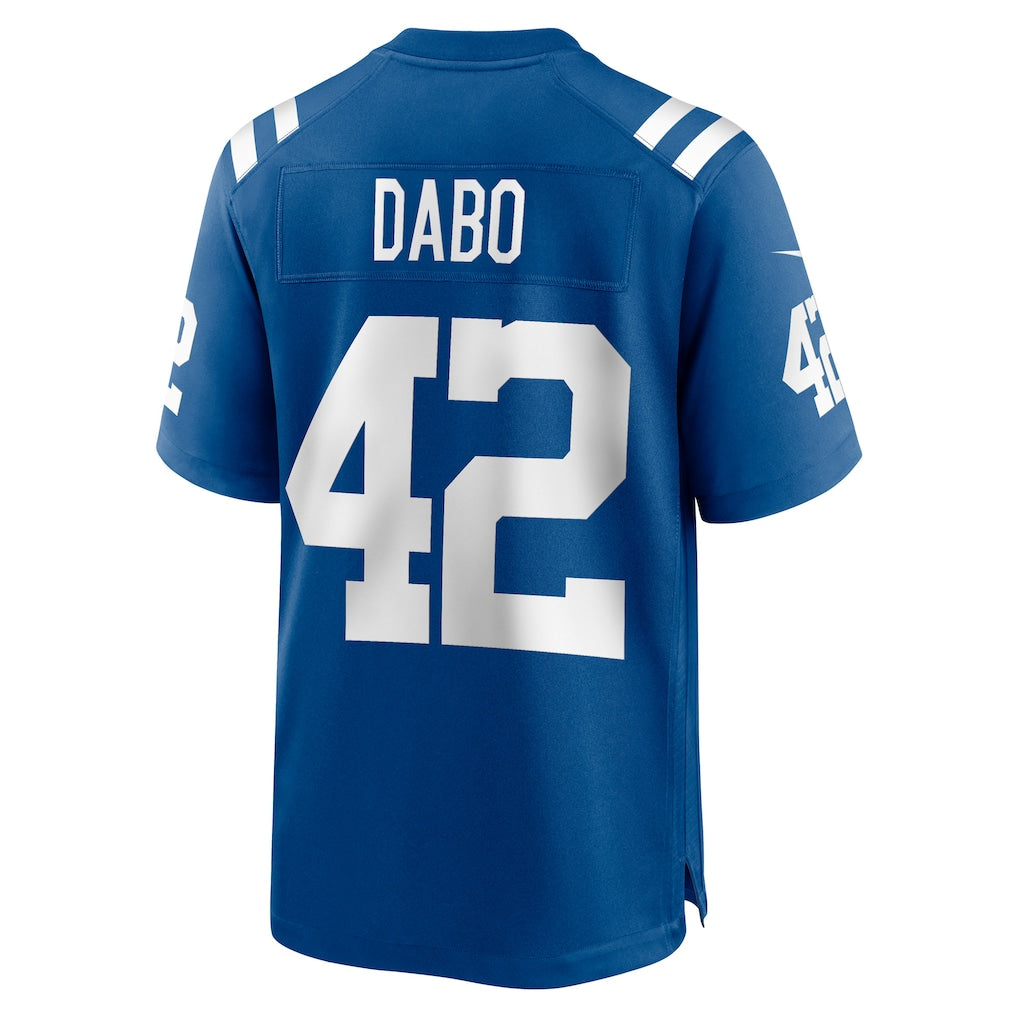 Pouc IN.Colts #42 Marcel Dabo Royal Game Player Jersey