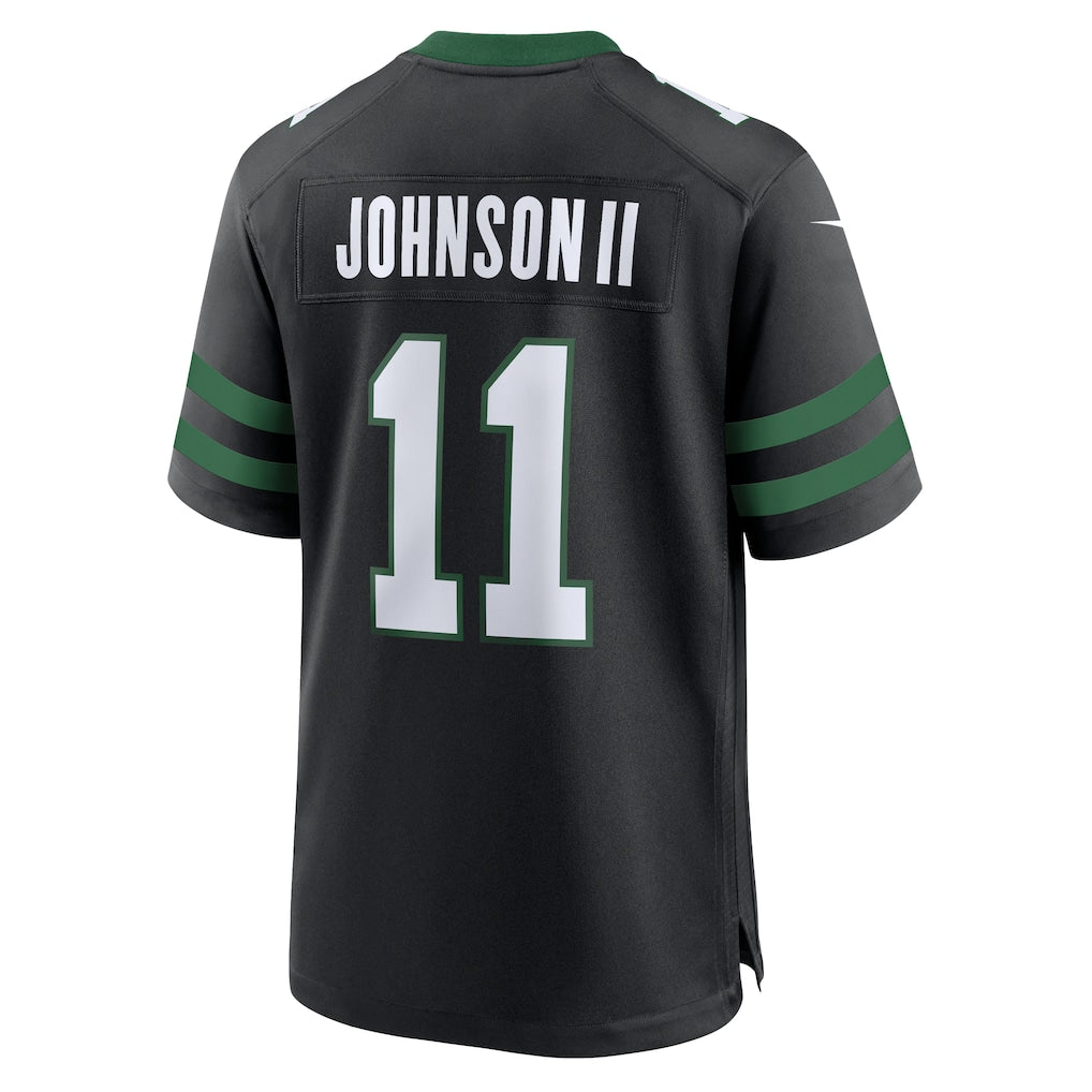 Pouc NY.Jets #11 Jermaine Johnson II Legacy Black Alternate Game Jersey