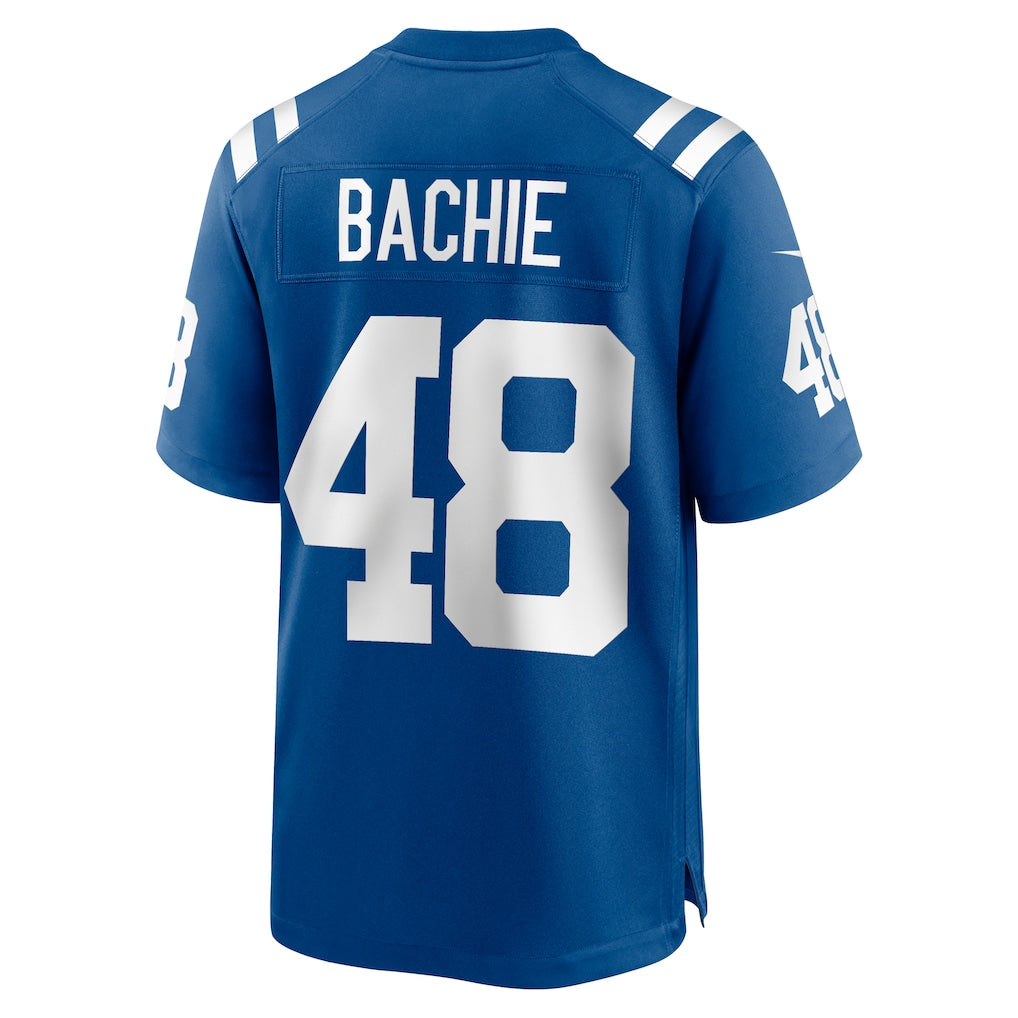 Pouc IN.Colts #48 Joe Bachie Royal Team Game Jersey