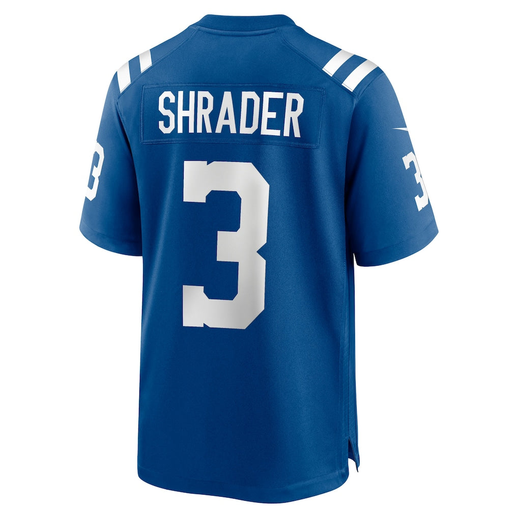 Pouc IN.Colts #3 Spencer Shrader Royal Team Game Jersey