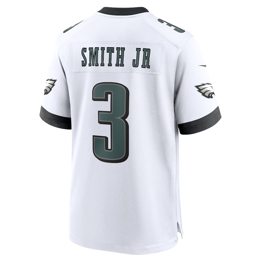 Pouc P.Eagles #3 Nolan Smith White Game Jersey