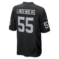 Pouc LV.Raiders #55 Cody Lindenberg Black Team Game Jersey