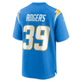 Pouc LA.Chargers #39 Eric Rogers Powder Blue Team Game Jersey