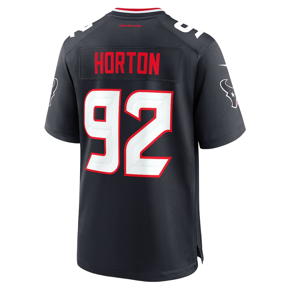 Pouc H.Texans #92 Dylan Horton Navy Team Game Jersey