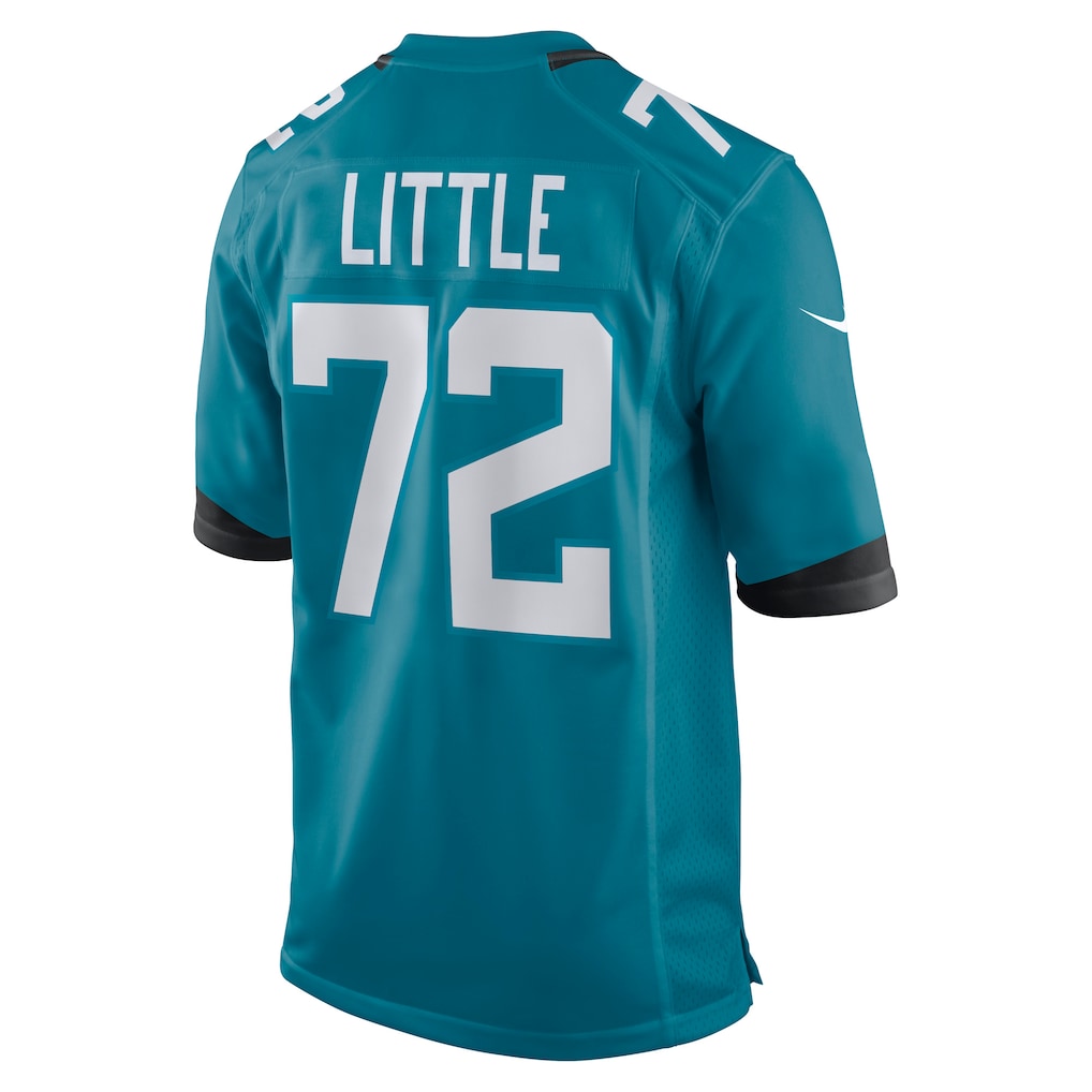 Pouc J.Jaguars #72 Walker Little Teal Game Jersey