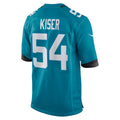 Pouc J.Jaguars #54 Jack Kiser Teal Team Game Jersey