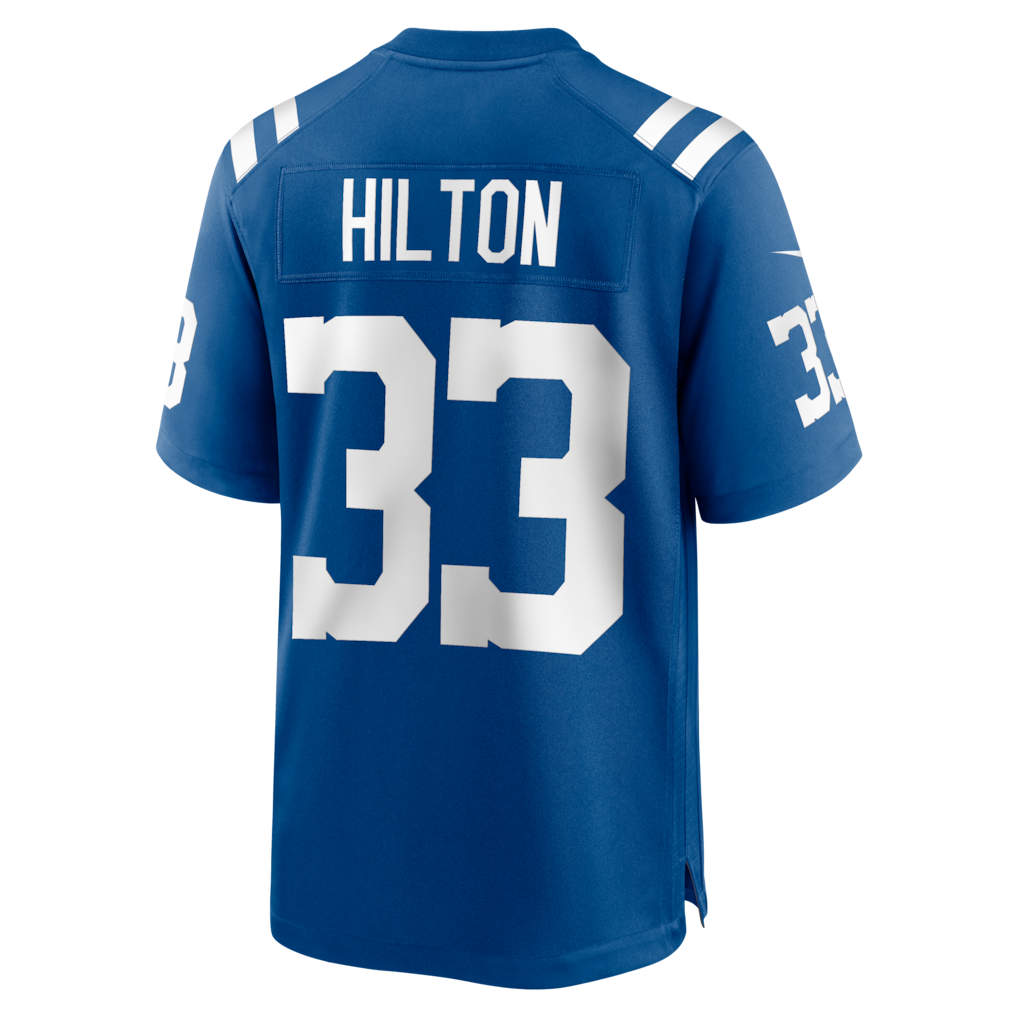 Pouc IN.Colts #33 Mike Hilton Royal Team Game Jersey