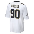 Pouc NO.Saints #90 Bryan Bresee White Game Jersey