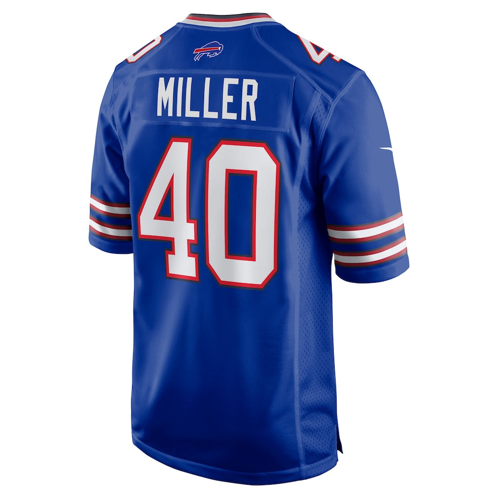 Pouc B.Bills #40 Von Miller Royal Game Jersey