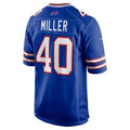 Pouc B.Bills #40 Von Miller Royal Game Jersey