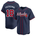 Pouc A.Braves #18 Mike Yastrzemski player Navy Limited Alternate Stitched Jerseys