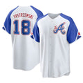 Pouc A.Braves #18 Mike Yastrzemski player White Replica City Connect Stitched Jerseys