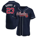 Pouc A.Braves #23 Michael Harris II player Navy Authentic Alternate Stitched Jerseys