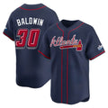 Pouc A.Braves #30 Drake Baldwin player Navy Limited 2025 Speedway Classic Alternate Stitched Jerseys