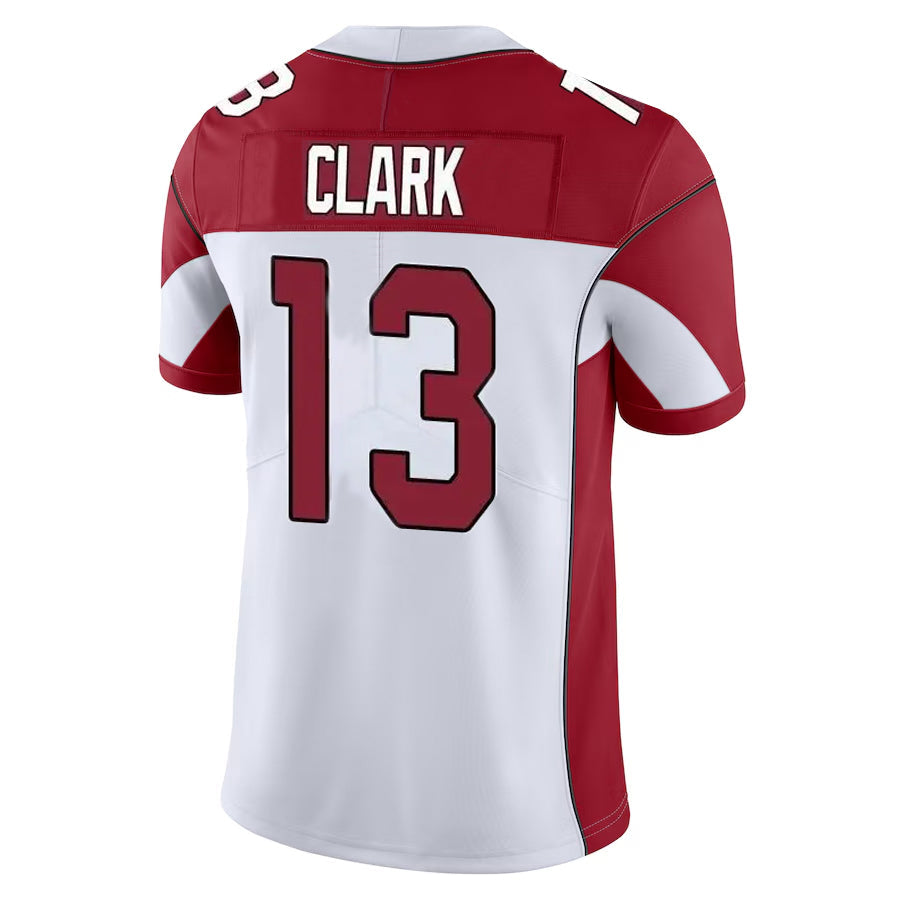 Pouc A.Cardinals #13 Kei'Trel Clark Player White Vapor Limited Home Game  Stitched Jerseys