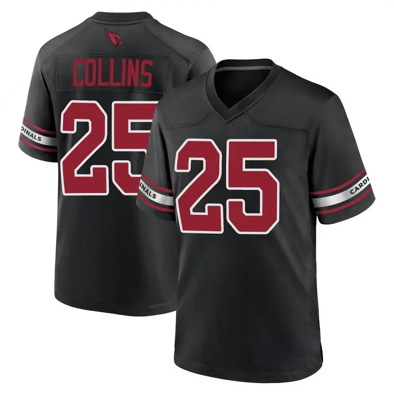 Pouc A.Cardinals #25 Zaven Collins Player Black Game Home Stitched Jerseys
