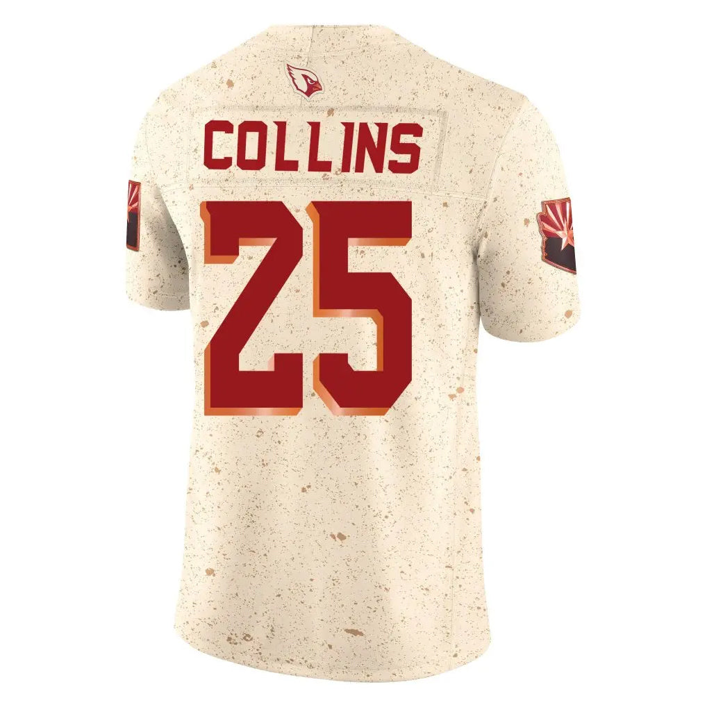Pouc A.Cardinals #25 Zaven Collins Player Cream Rivalries Collection Vapor Limited Home Game Stitched Jerseys
