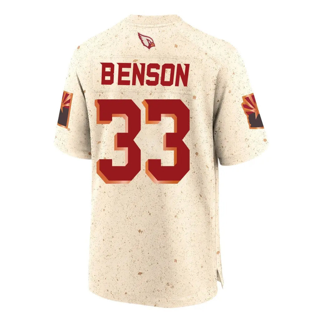 Pouc A.Cardinals #33 Trey Benson Player Cream Rivalries Collection Game Stitched Jerseys