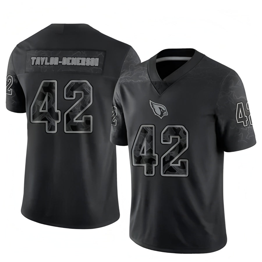 Pouc A.Cardinals #42 Dadrion Taylor-Demerson Player Black RFLCTV Limited Stitched Jerseys