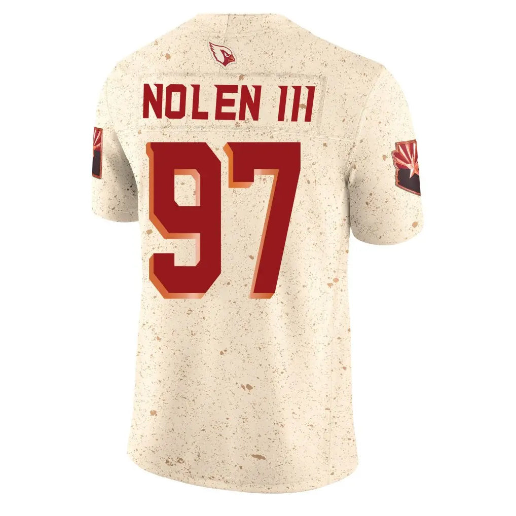 Pouc A.Cardinals #97 Walter Nolen III Player Cream Rivalries Collection Vapor Limited Home Game Stitched Jerseys