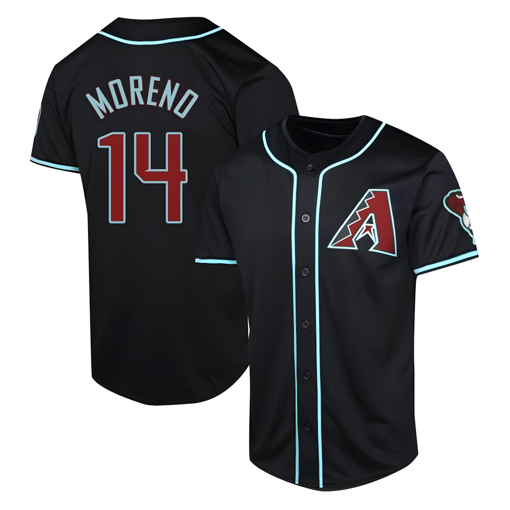 Pouc A.Diamondbacks #14 Gabriel Moreno Player Black Limited Alternate Stitched Jerseys
