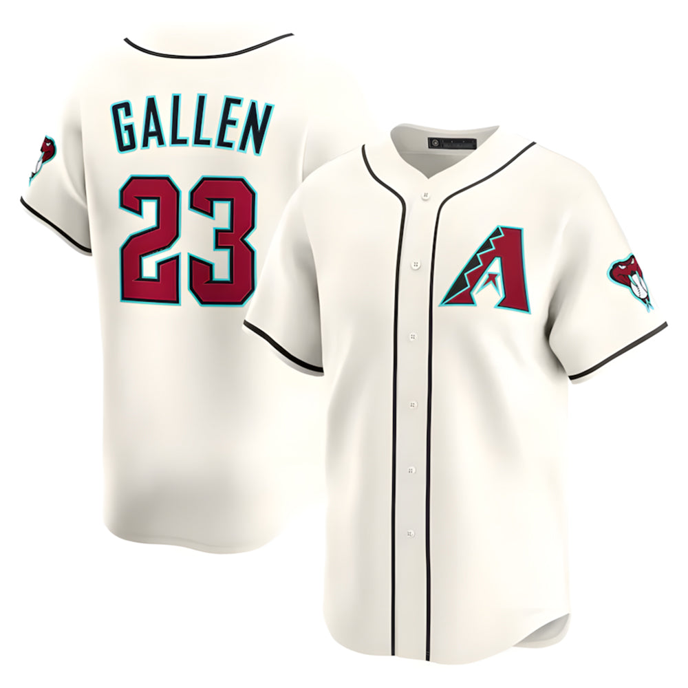 Pouc A.Diamondbacks #23 Zac Gallen Player Cream Game Limited Stitched Jerseys