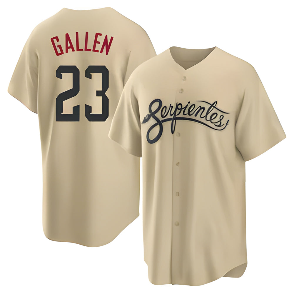 Pouc A.Diamondbacks #23 Zac Gallen Player Light Brown City Connect Cool Replica Stitched Jerseys