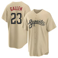 Pouc A.Diamondbacks #23 Zac Gallen Player Light Brown City Connect Cool Replica Stitched Jerseys