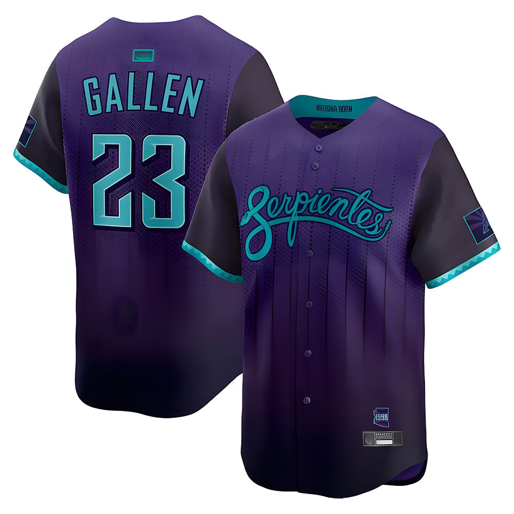 Pouc A.Diamondbacks #23 Zac Gallen Player Purple City Connect Limited Vapor Stitched Jerseys