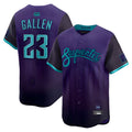 Pouc A.Diamondbacks #23 Zac Gallen Player Purple City Connect Limited Vapor Stitched Jerseys