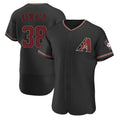 Pouc A.Diamondbacks #38 Paul Sewald Player  Black Alternate Authentic Stitched Jersey