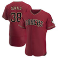 Pouc A.Diamondbacks #38 Paul Sewald Player Red Crimson Alternate Stitched Jersey